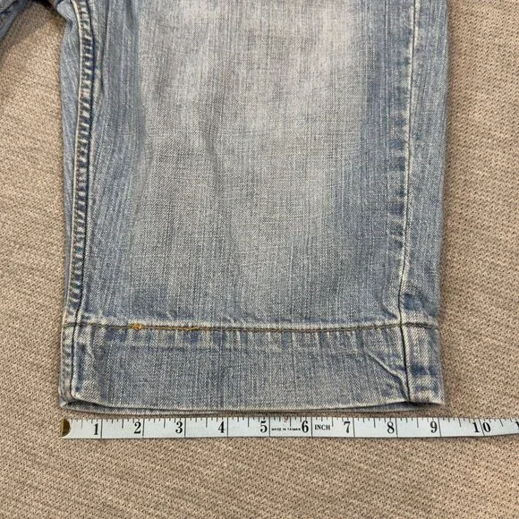Levi Strauss Signature Denim Bermuda Shorts Womens 10 Low Rise Blue Stretch - Picture 13 of 14
